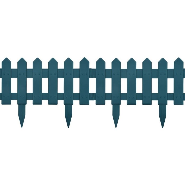 Bordure de jardin modulable 10 m, 25 pièces - Vert - 32% de remise