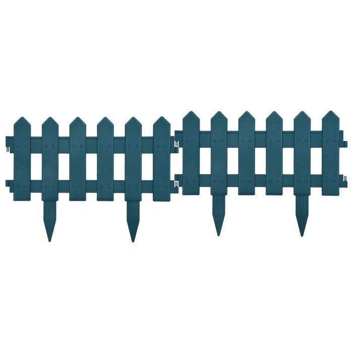 Bordure de jardin modulable 10 m, 25 pièces - Vert - 32% de remise