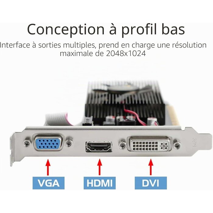 Carte Graphique 4 Go DDR3 Low Profile - 34% de remise