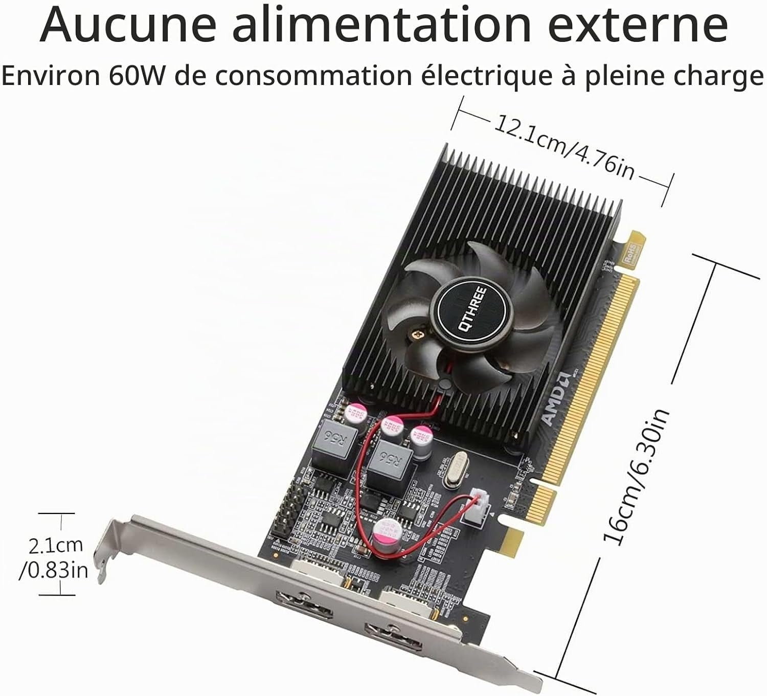 Carte graphique Radeon HD 6570 1 Go DDR3 - Double HDMI - 34% de remise