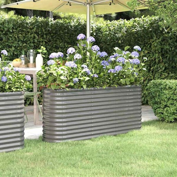 Jardinière surélevée ovale acier galvanisé 152cm - 33% de remise