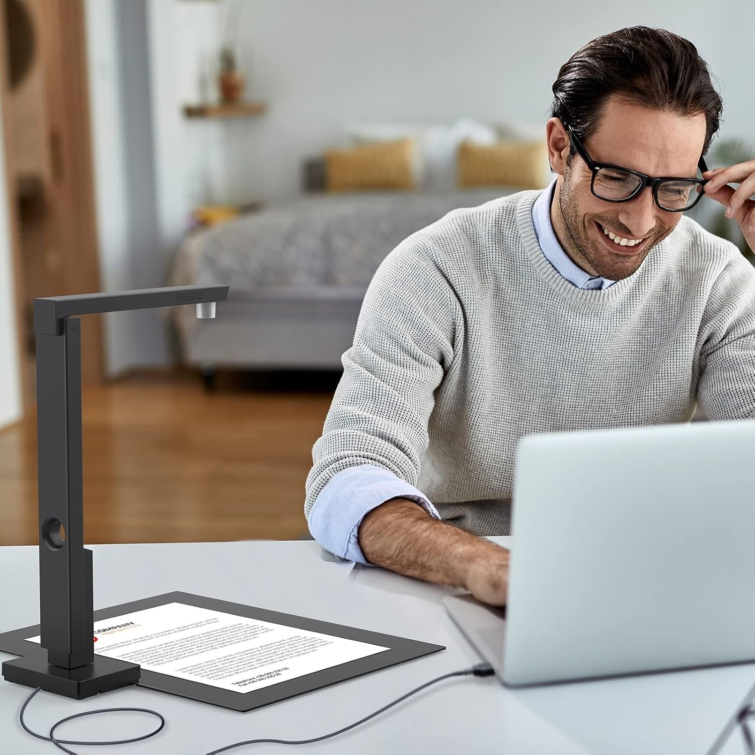 Scanner de documents pliable 12 MP USB-C - 34% de remise