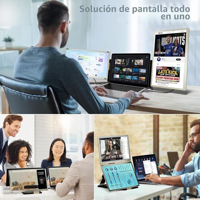 Triple écran portable 15,6" FHD - 35% de remise - État déballé