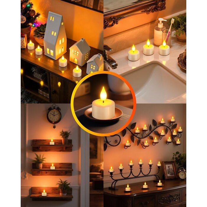 Lot de 12 bougies LED rechargeables avec station de charge - 33% de remise