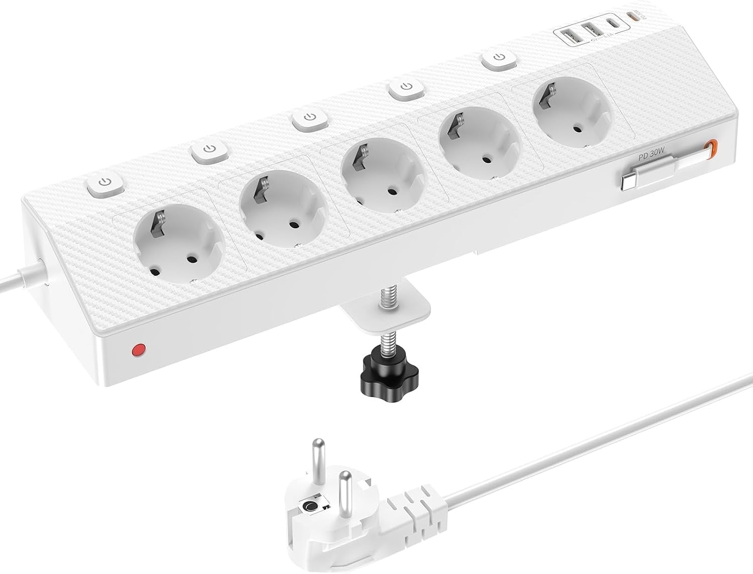 Multiprise de bureau 5 prises et 5 ports USB - 32% de remise