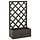Jardinière avec treillis en bois d'épicéa gris - 50x25x90 cm - 32% de remise