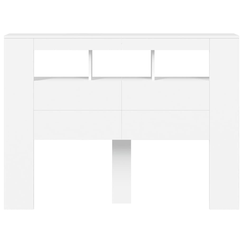 Tête de lit LED 140cm blanc - 35% de remise - Outlet