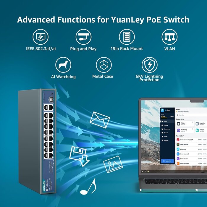 Switch PoE 16 ports 250W - Gigabit et SFP - 34% de remise