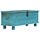 Coffre de rangement en bois de manguier bleu - 100x40x41 cm - 35% de remise