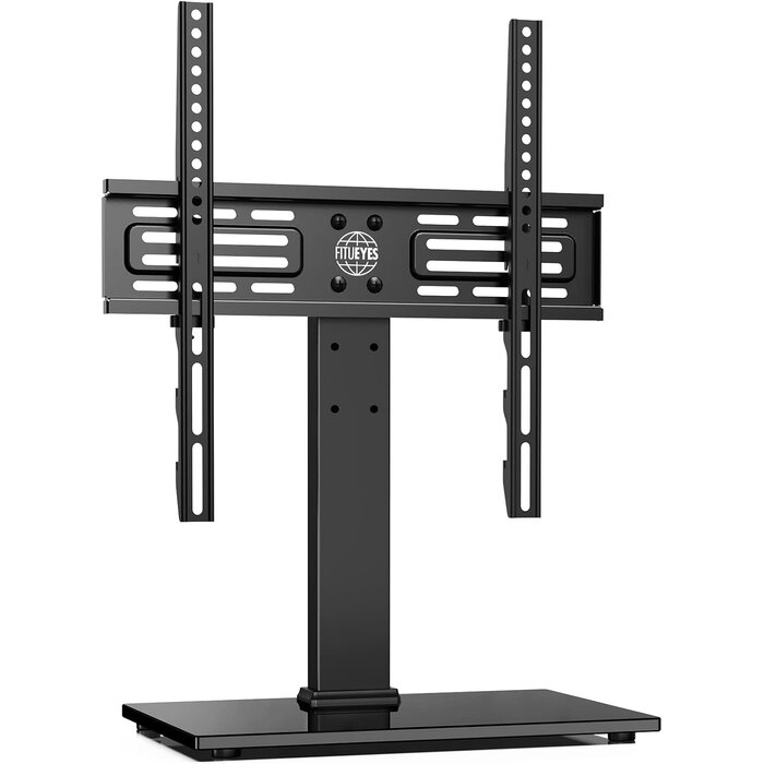 Support TV de table 27-55 pouces - Verre trempé - Noir - 32% de remise