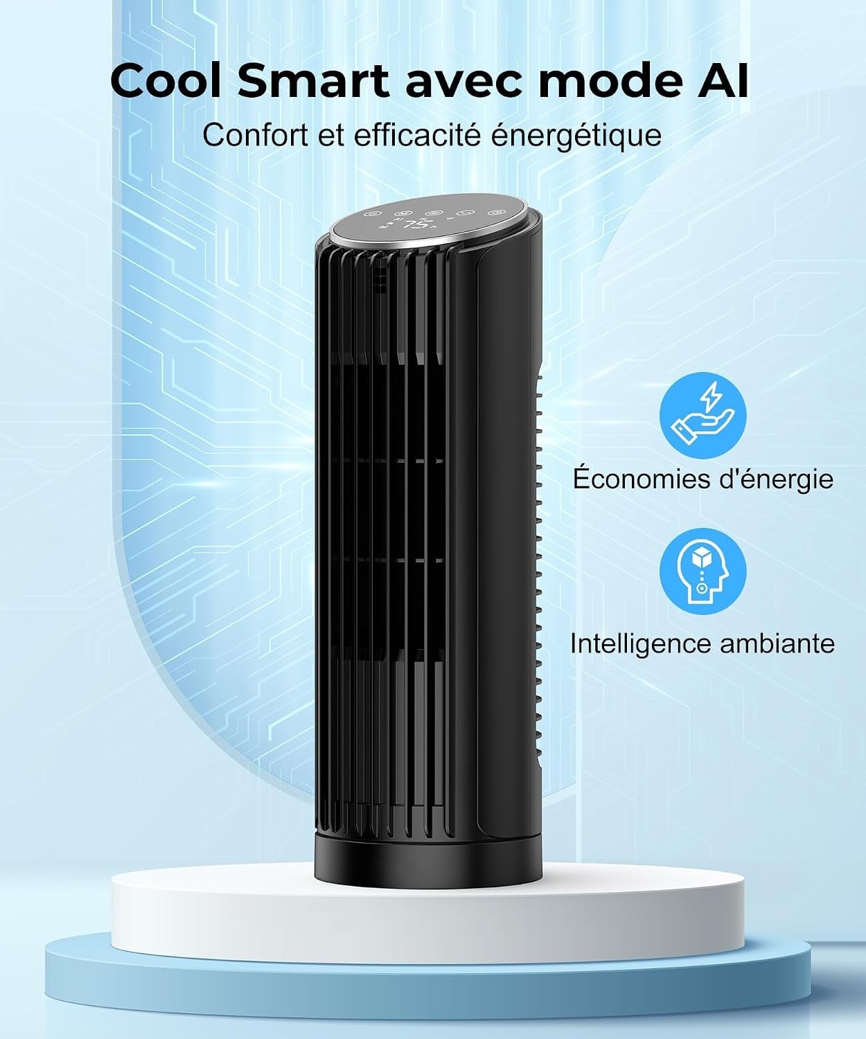 Ventilateur tour 33 cm silencieux 24 dB - 32% de remise