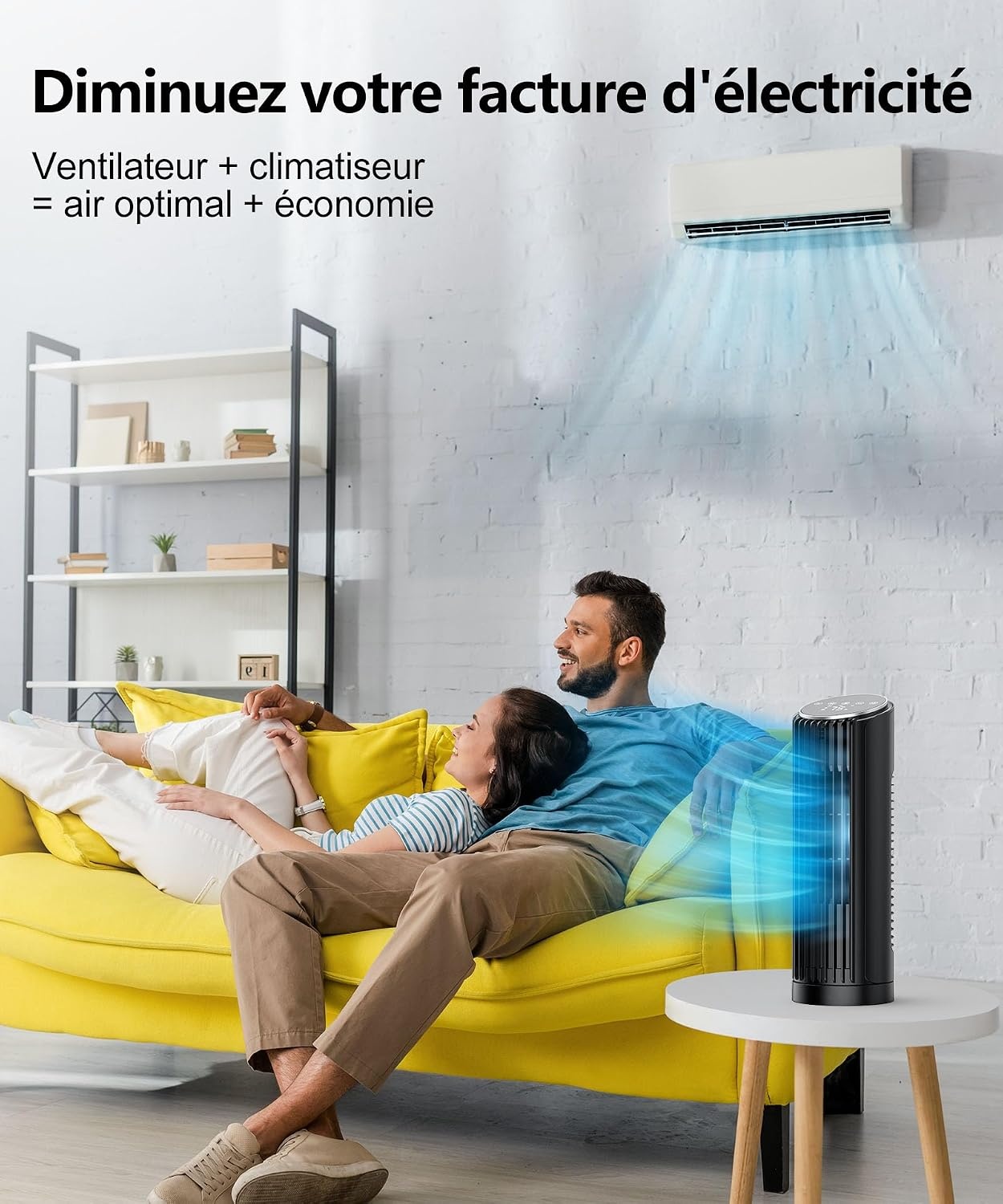 Ventilateur tour 33 cm silencieux 24 dB - 32% de remise
