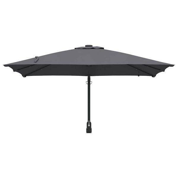 Parasol mural anthracite avec LED - 248,5 cm - 35% de remise