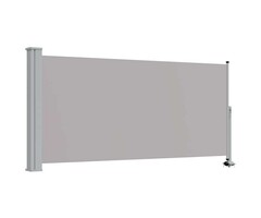 Vidaxl Brise-vue latéral rétractable 120x300 cm Gris - 50% de remise