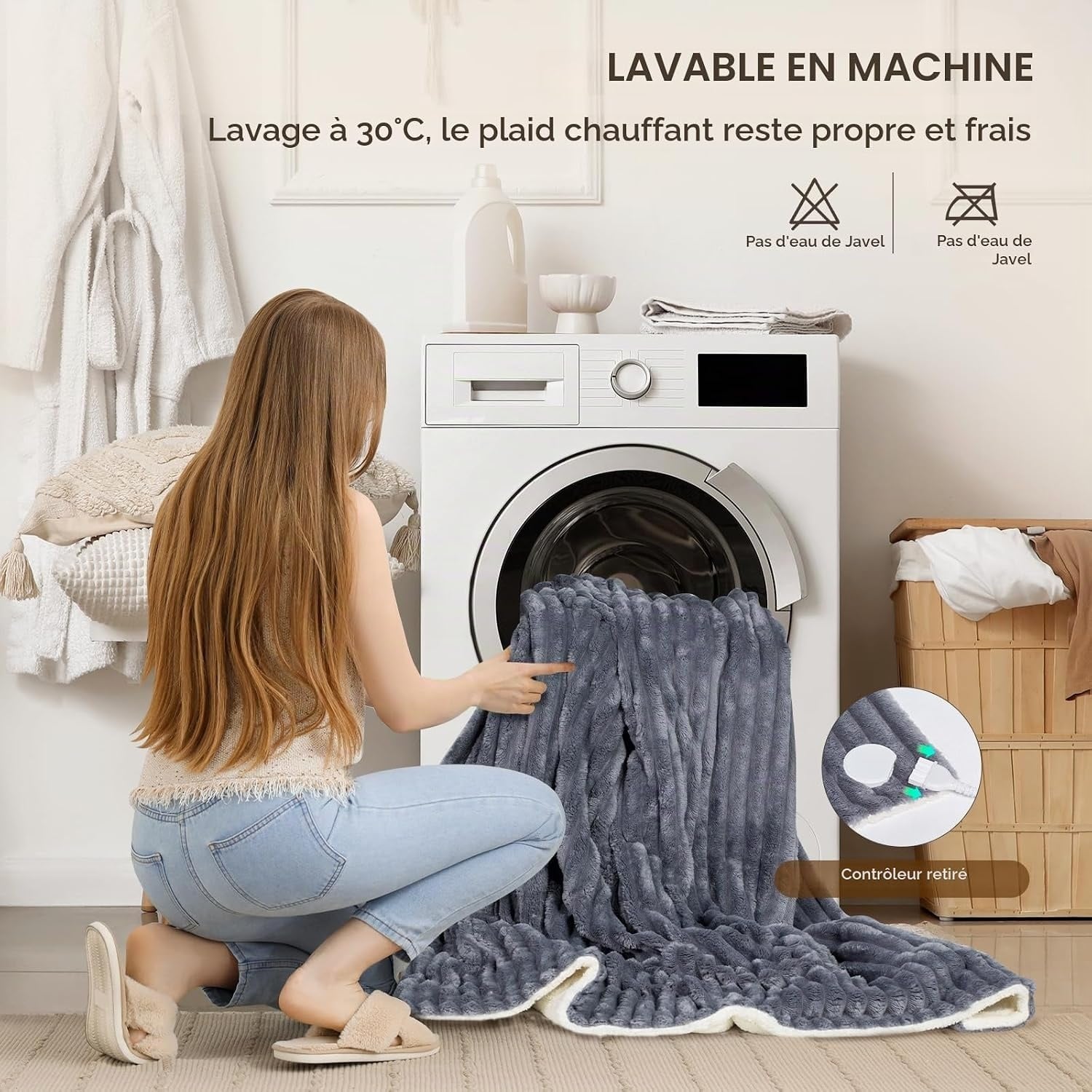 Couverture Chauffante 160x130cm, 9 Niveaux - 33% de remise