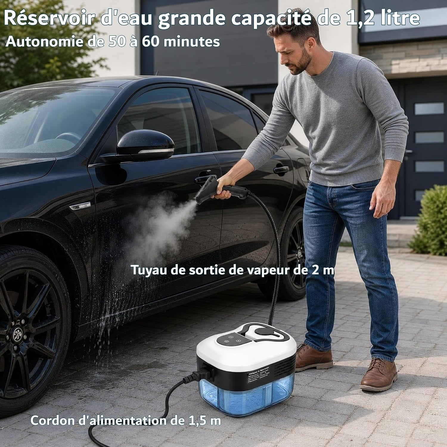 Nettoyeur Vapeur 2500W - 4.5 bars - 33% de remise
