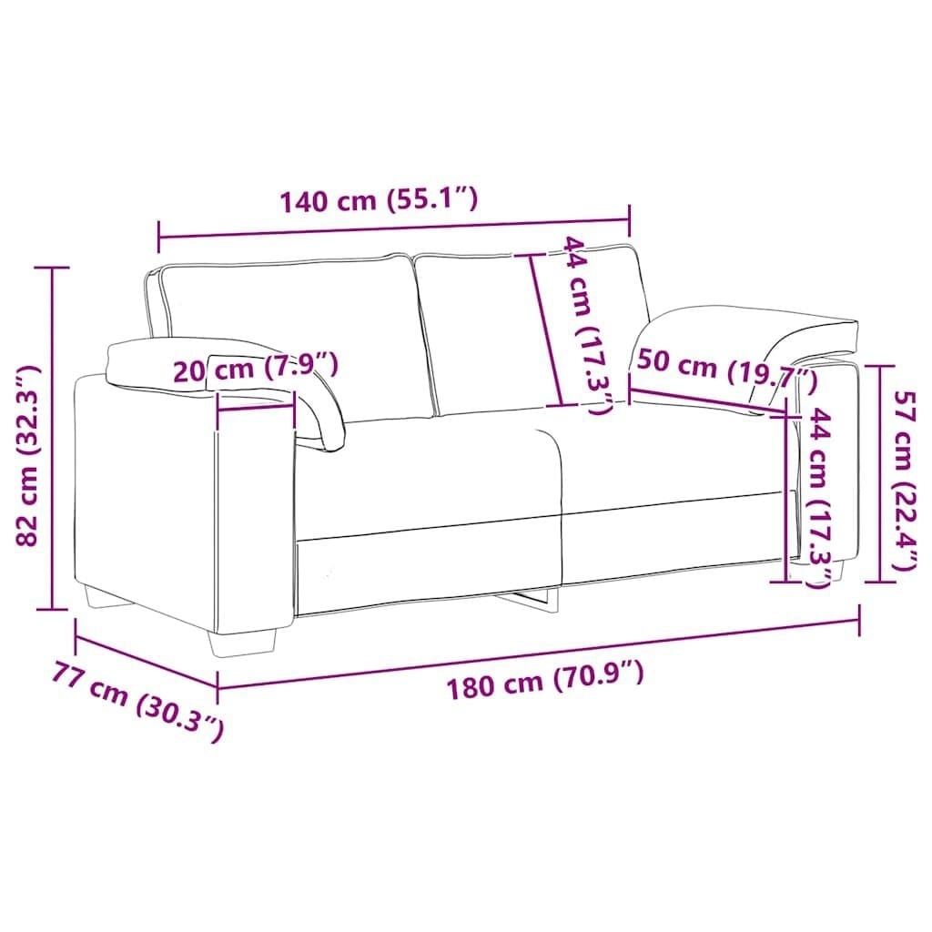 Loveseat en velours noir 140 cm - 35% de remise