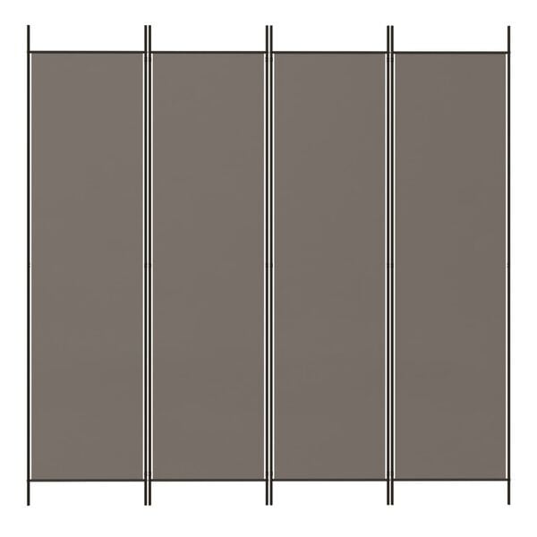 Paravent 4 panneaux 698 x 180 cm anthracite - 34% de remise