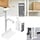 Support PC réglable sous bureau, acier blanc - 33% de remise