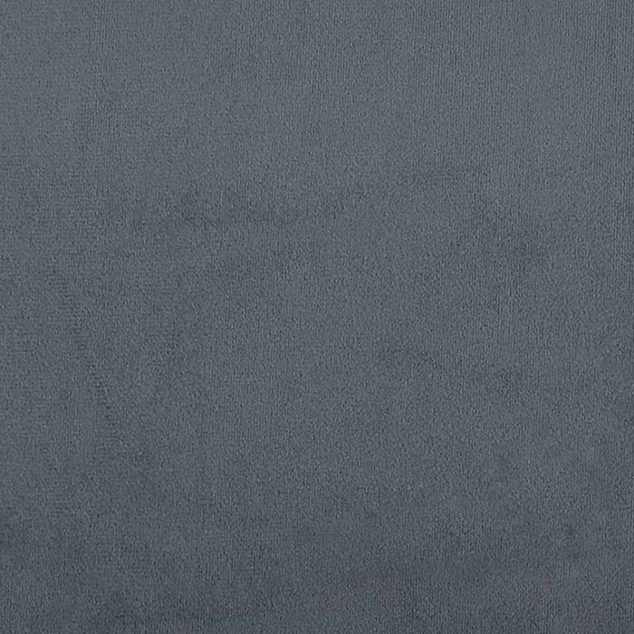 Banquette en velours gris foncé - 35% de remise