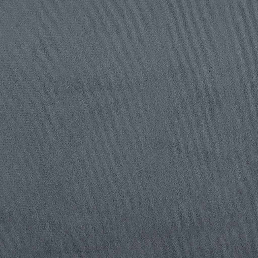 Banquette en velours gris foncé - 35% de remise