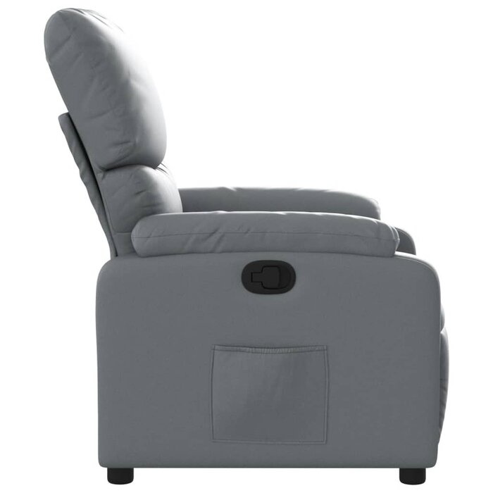 Fauteuil inclinable gris avec repose-pieds - 35% de remise