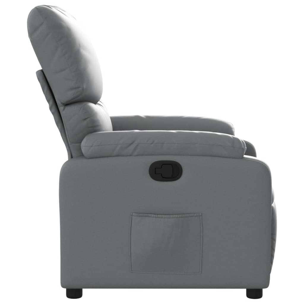 Fauteuil inclinable gris avec repose-pieds - 35% de remise
