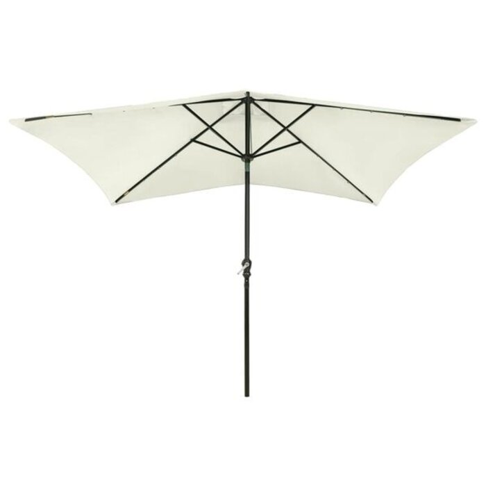 Parasol rectangulaire LED 2x3m Sable - 33% de remise