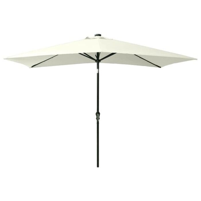 Parasol rectangulaire LED 2x3m Sable - 33% de remise