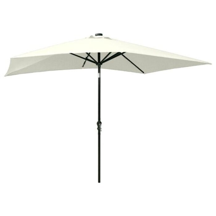 Parasol rectangulaire LED 2x3m Sable - 33% de remise