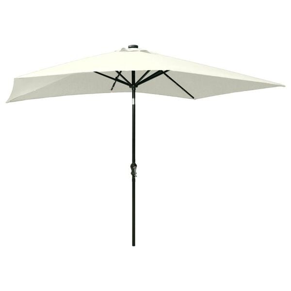 Parasol rectangulaire LED 2x3m Sable - 33% de remise