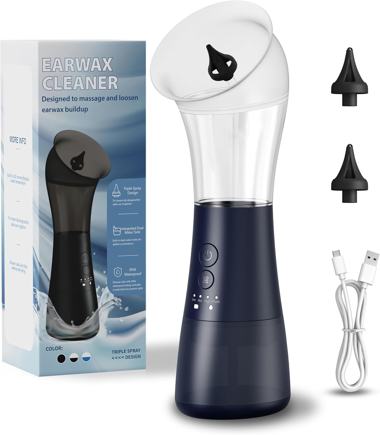 Nettoyeur d'oreilles électrique rechargeable - 33% de remise