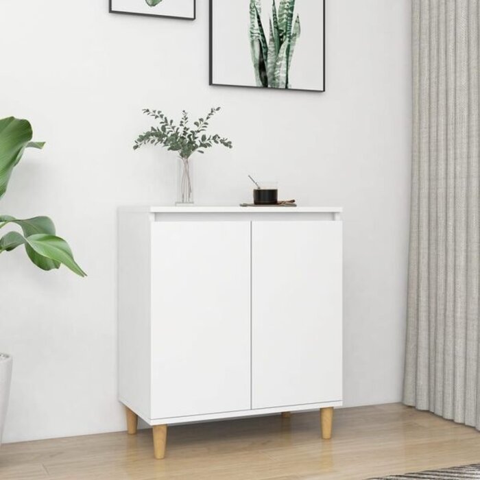 Buffet scandinave blanc - 60x35x70 cm - 34% de remise