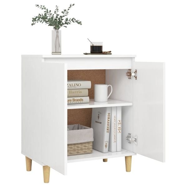 Buffet scandinave blanc - 60x35x70 cm - 34% de remise
