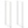 Pieds de table de bar en U acier blanc 40x100 cm - 34% de remise