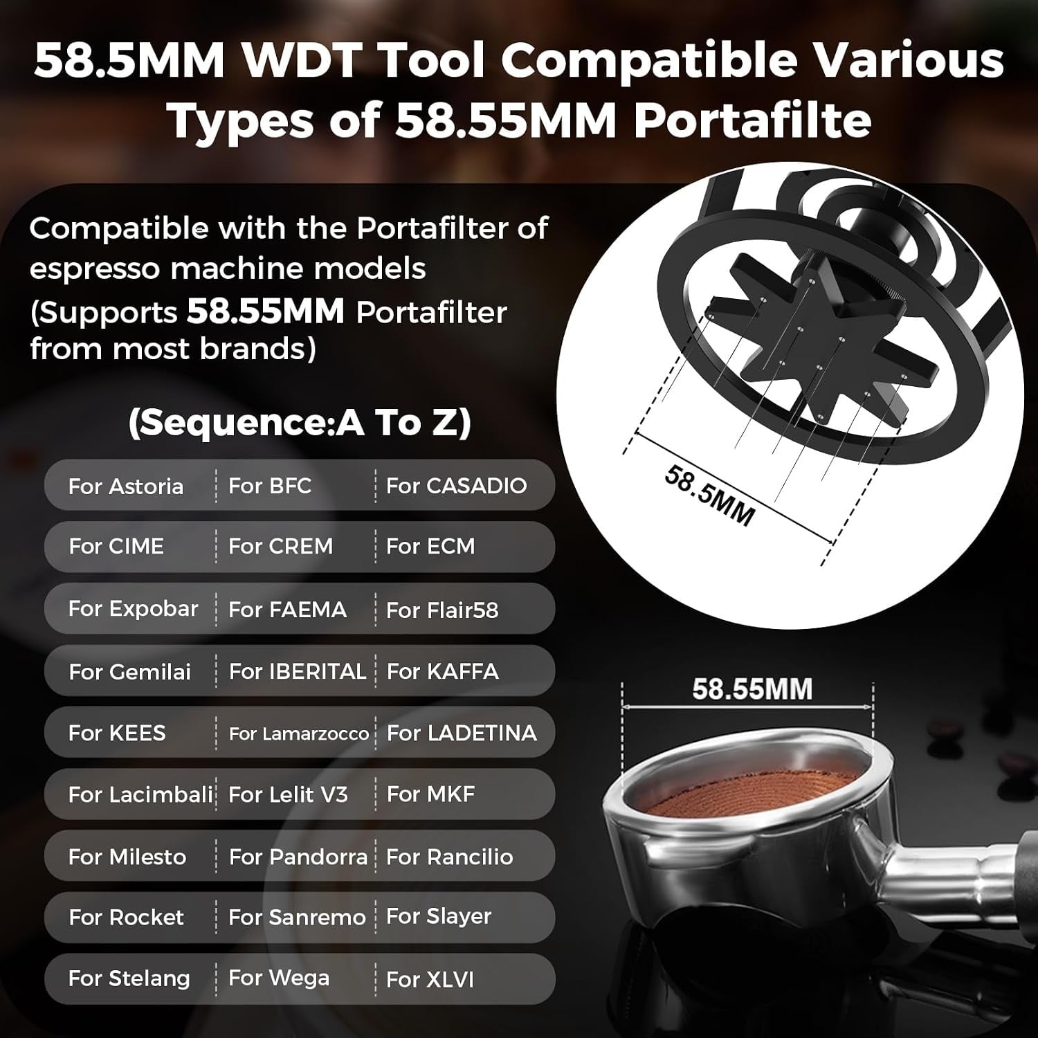 Distributeur WDT pour espresso 58 mm - 33% de remise