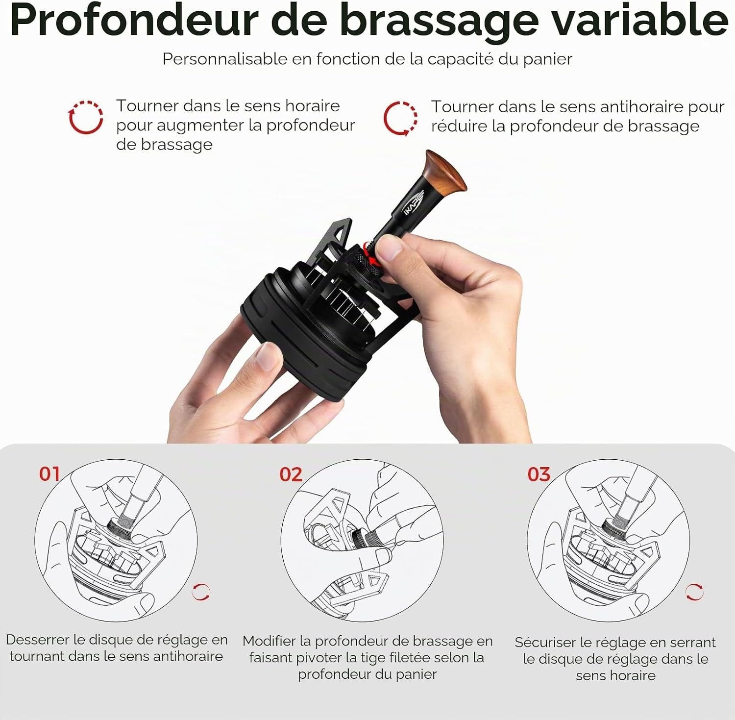 Distributeur WDT pour espresso 58 mm - 33% de remise