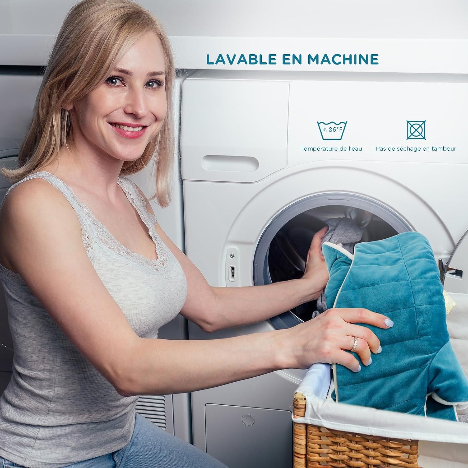 Coussin chauffant lesté pour cou et épaules - 33% de remise