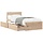 Lit 90x200 cm en pin massif avec tiroirs - 35% de remise