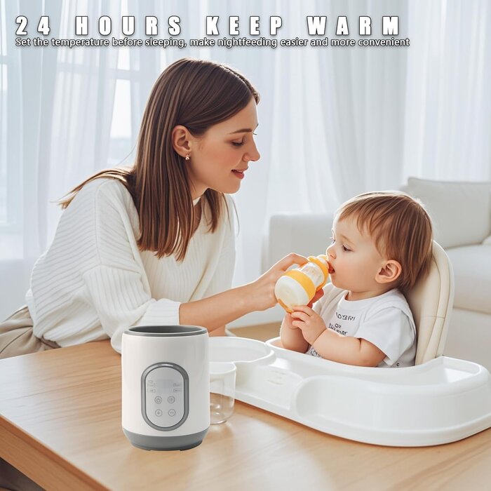 Chauffe-biberon 8-en-1 Multifonction - Blanc - 30% de remise
