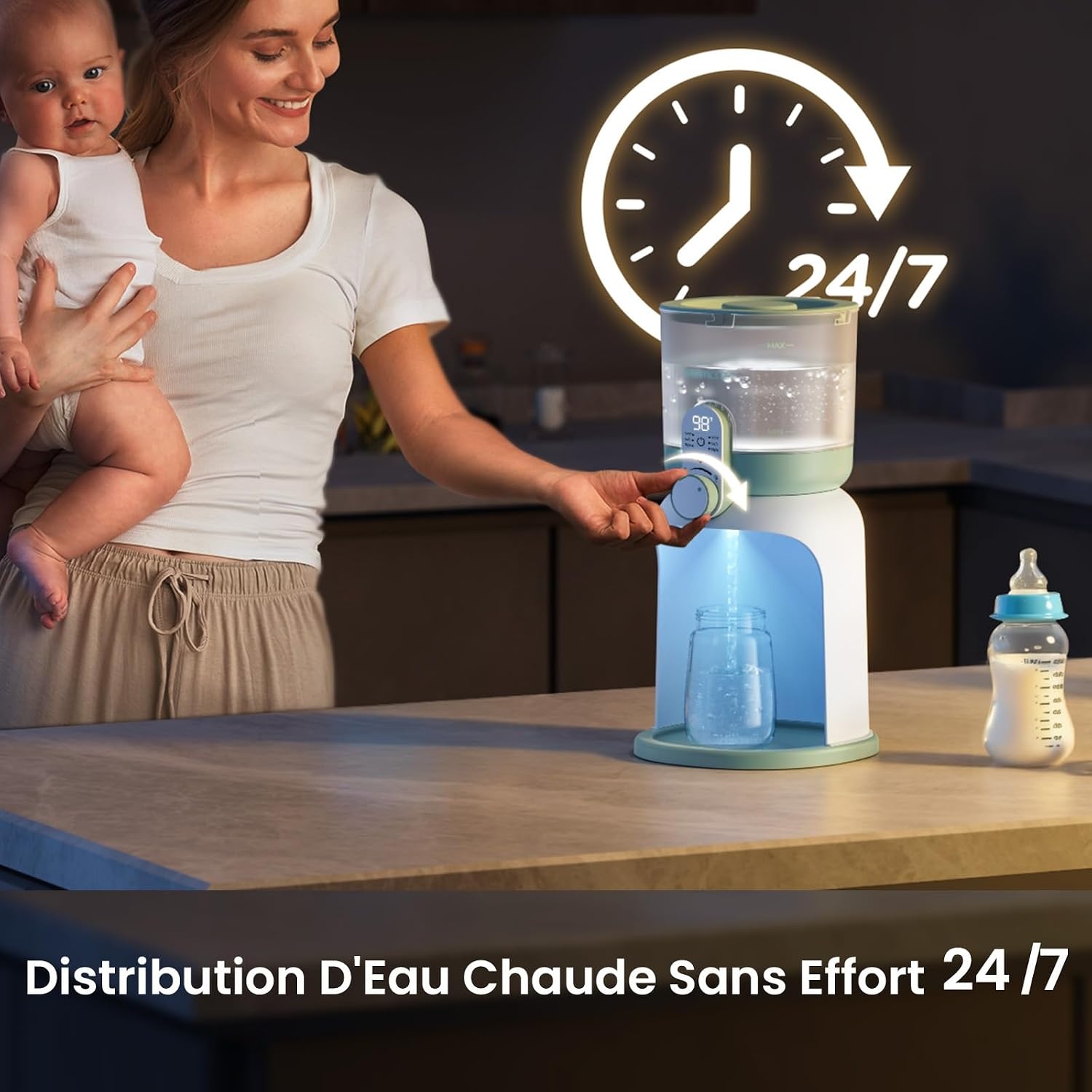 Préparateur de biberons 1,7L - 6 températures - 34% de remise