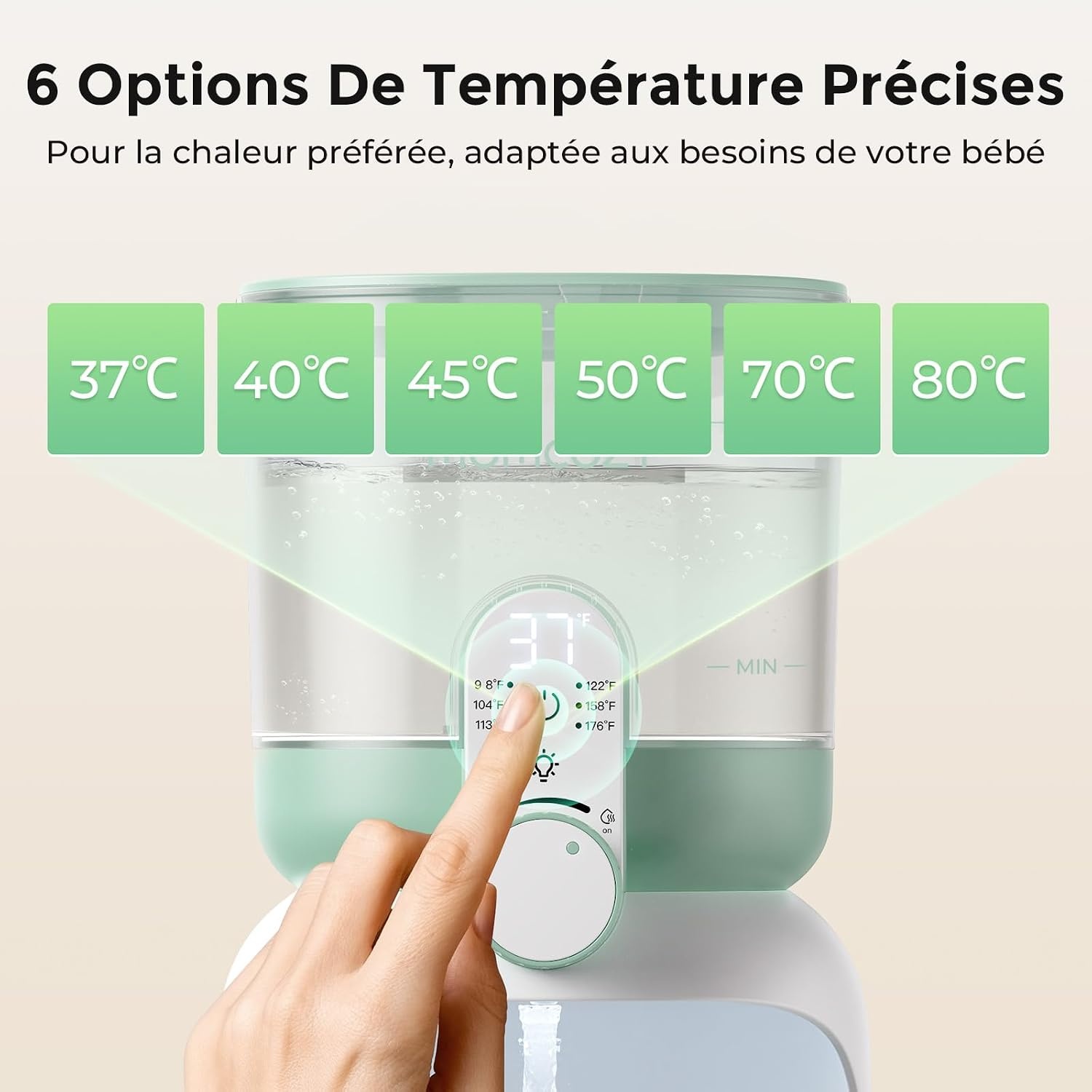 Préparateur de biberons 1,7L - 6 températures - 34% de remise