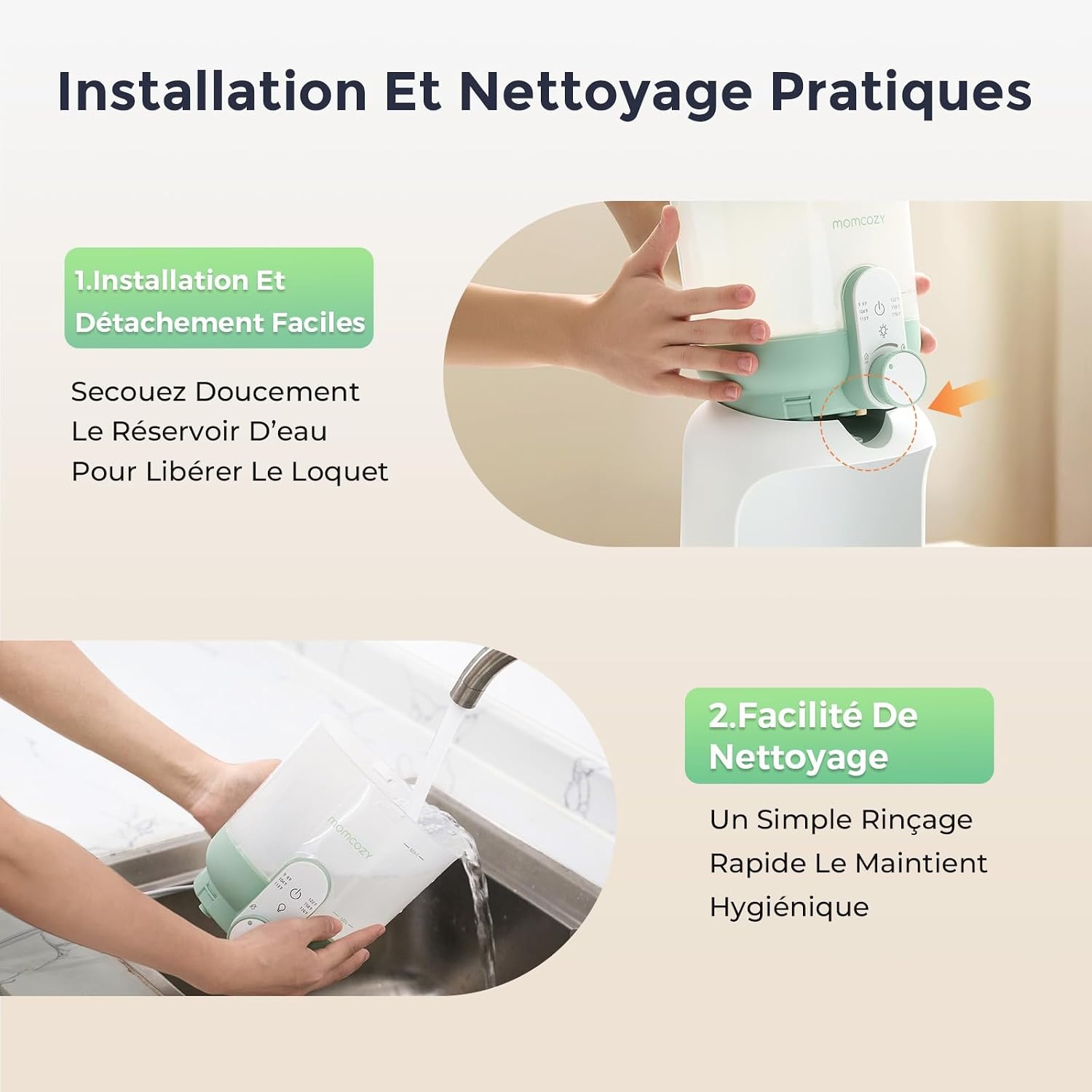 Préparateur de biberons 1,7L - 6 températures - 34% de remise
