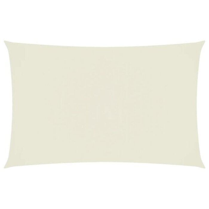 Voile d'ombrage rectangulaire 4x7m crème - 34% de remise