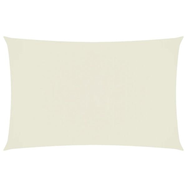 Voile d'ombrage rectangulaire 4x7m crème - 34% de remise