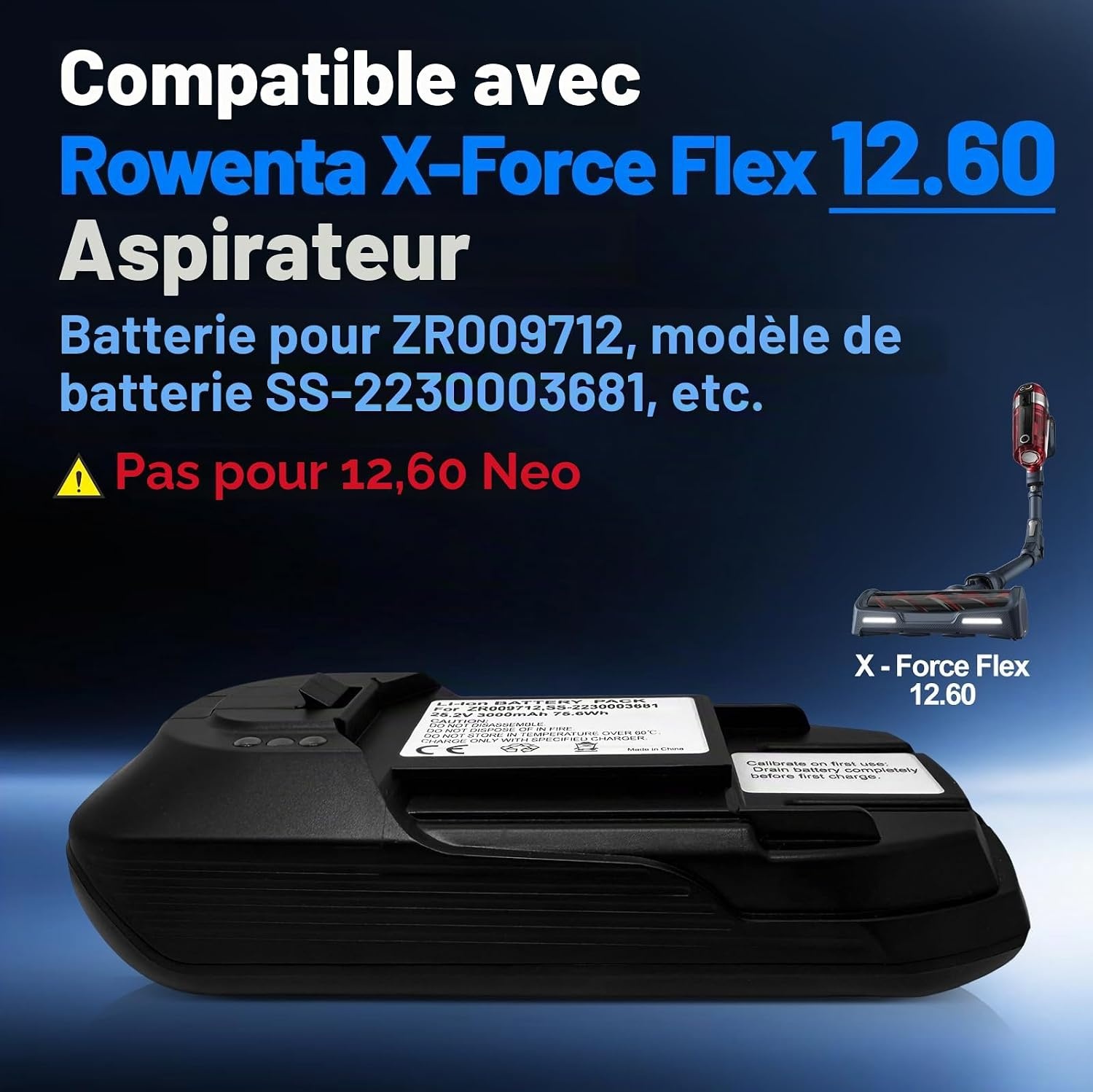 Batterie pour aspirateur 25,2V 3000mAh - 34% de remise