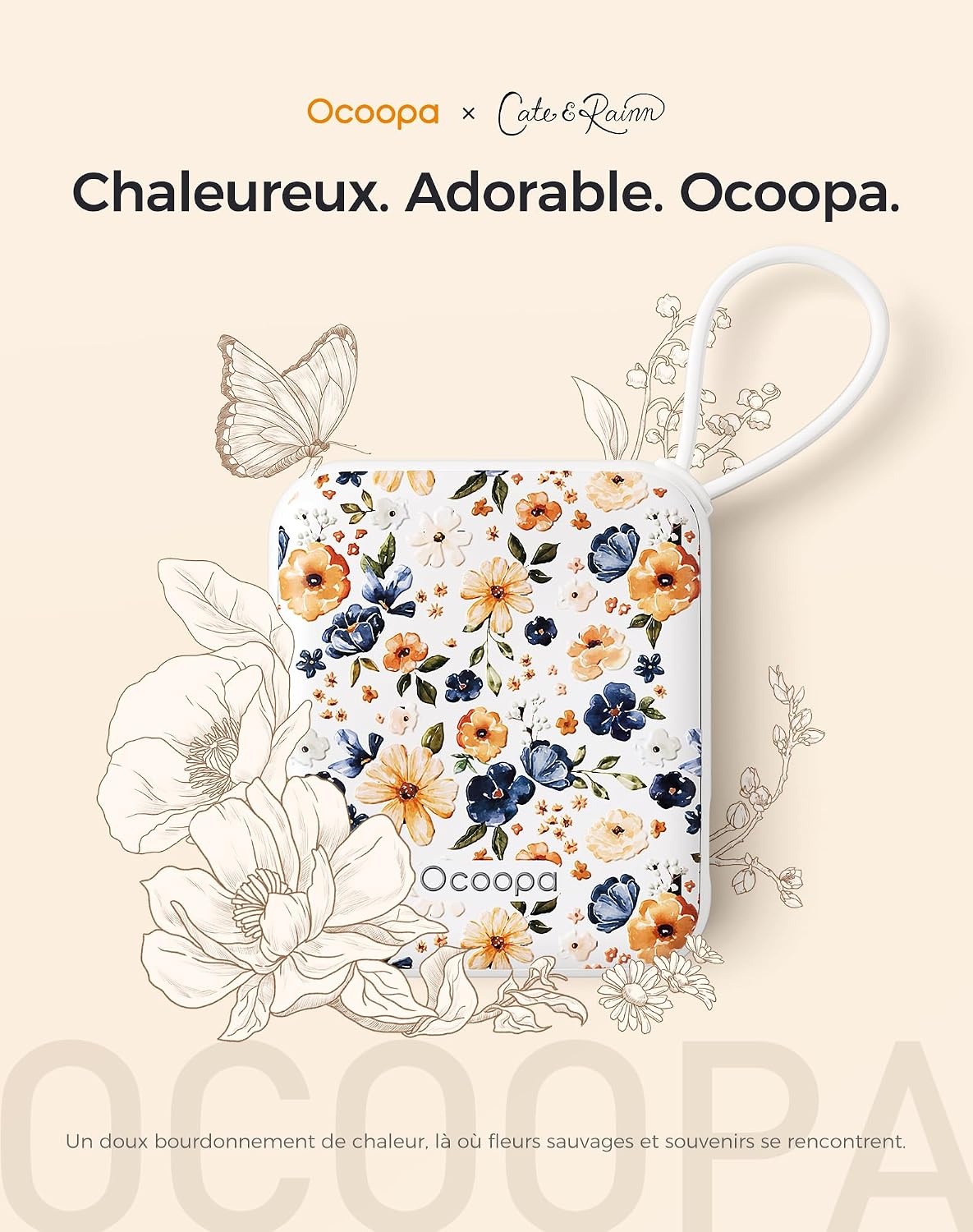 Set de 2 chauffe-mains ultra-minces Meadow Whisper - 26% de remise
