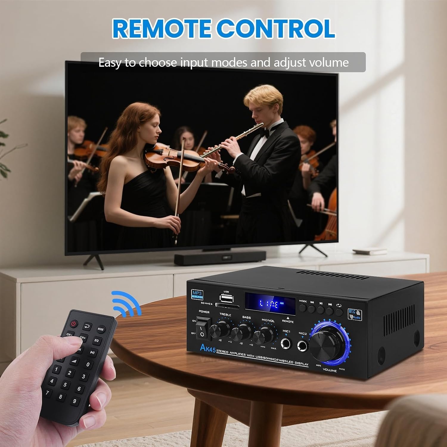 Amplificateur HiFi 400W Bluetooth/FM/USB - 32% de remise
