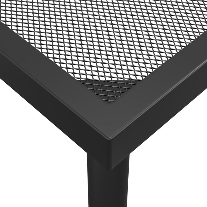Table de jardin en acier anthracite 110x80cm - 34% de remise