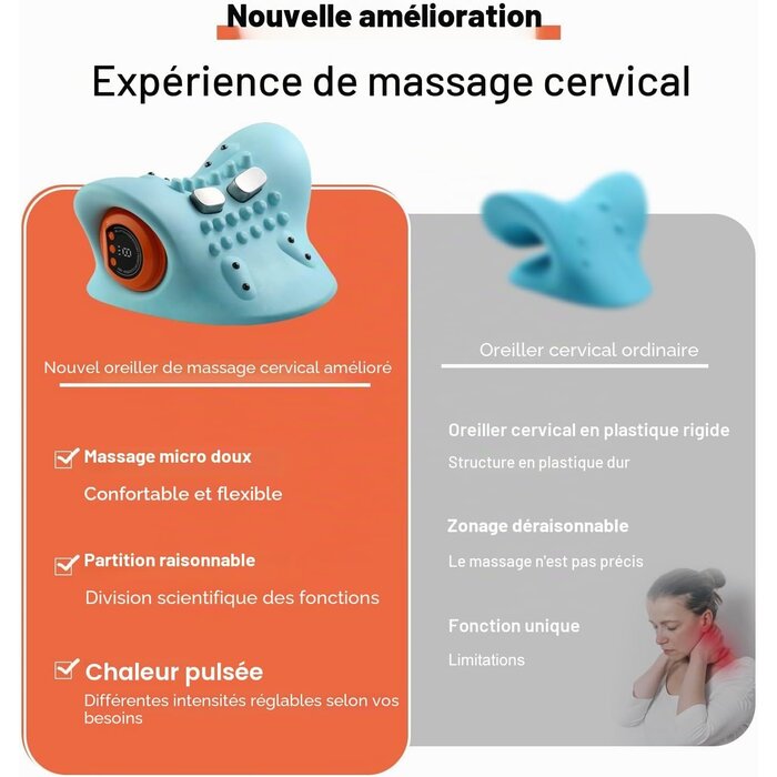 Masseur cervical EMS chauffant : -33% de remise sur votre relaxation